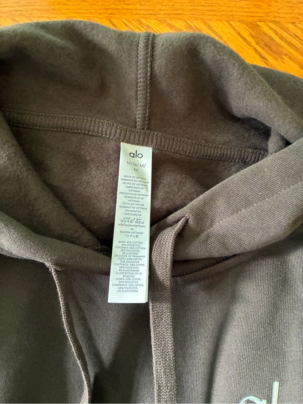 ALO Yoga Hoodie - Espresso Pullover - Unisex - Picture 3 of 4